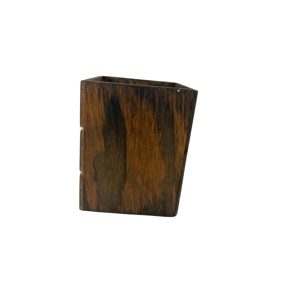 Unbranded Wooden Moose Storage Box Home Decor Brown Excellent Rustic Lodge Cabin